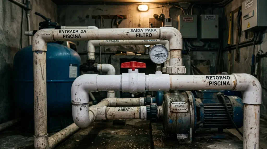 Motor De Piscina Antigo Desatualizado E Sem Manutencao | Start Piscinas - Limpeza e Manutenção de Piscinas em São Paulo