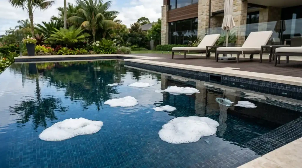 Espuma Na Superficie Da Agua | Start Piscinas - Limpeza e Manutenção de Piscinas em São Paulo