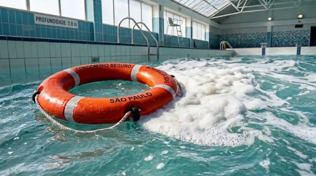 Piscina Com Espuma E Boia Salva Vidas | Start Piscinas - Limpeza e Manutenção de Piscinas em São Paulo