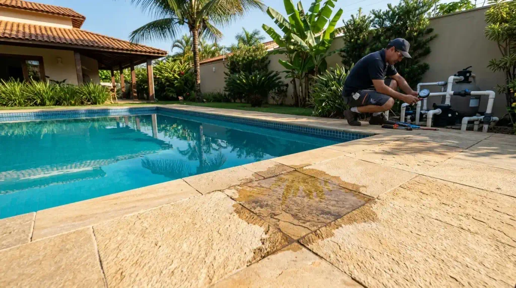 Pontos De Vazamento Ao Redor Da Piscina | Start Piscinas - Limpeza e Manutenção de Piscinas em São Paulo