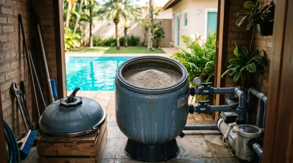 Areia Do Filtro Da Piscina Quando Trocar Quanto Dura E Quais Sao Os Sinais | Start Piscinas - Limpeza e Manutenção de Piscinas em São Paulo