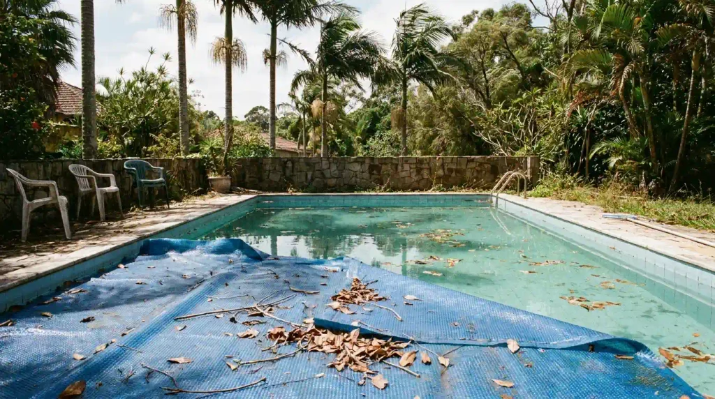 Piscina Rersidencial Abandonada No Inverno | Start Piscinas - Limpeza e Manutenção de Piscinas em São Paulo