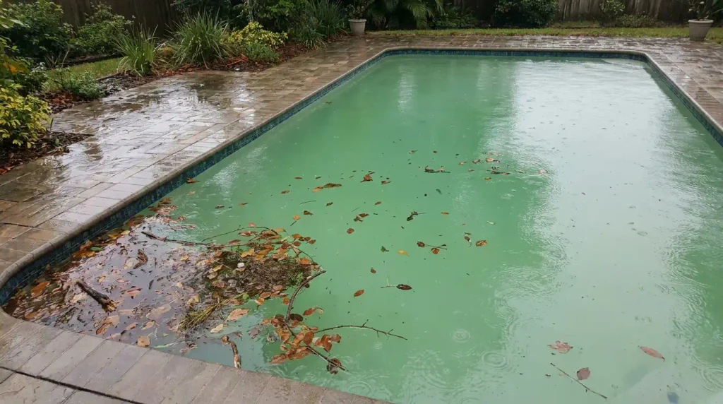 Piscina Verde Depois Da Chuva | Start Piscinas - Limpeza e Manutenção de Piscinas em São Paulo